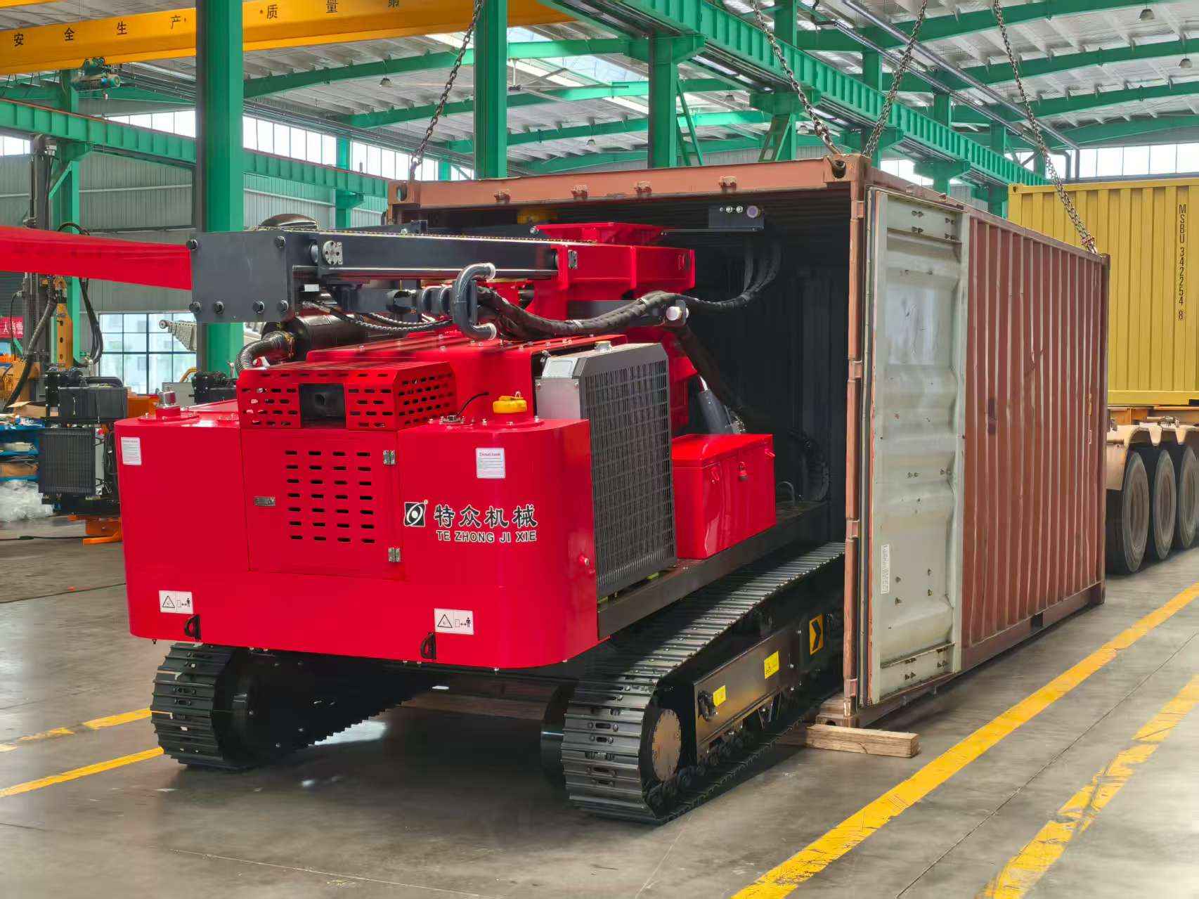 Customized TZ536 Solar Pile Driver Departs for Southeast Asia: A Testament to Trust and Global Cooperation