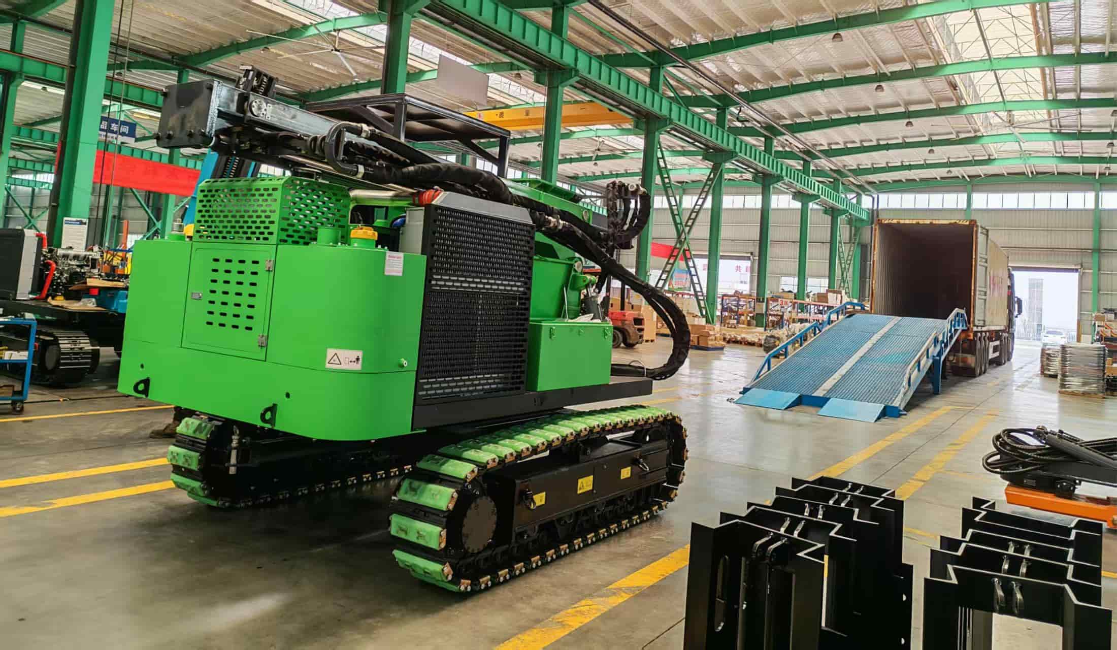 Ships Customized TZ536 to Qatar: A Multi-Functional Powerhouse for Solar Piling